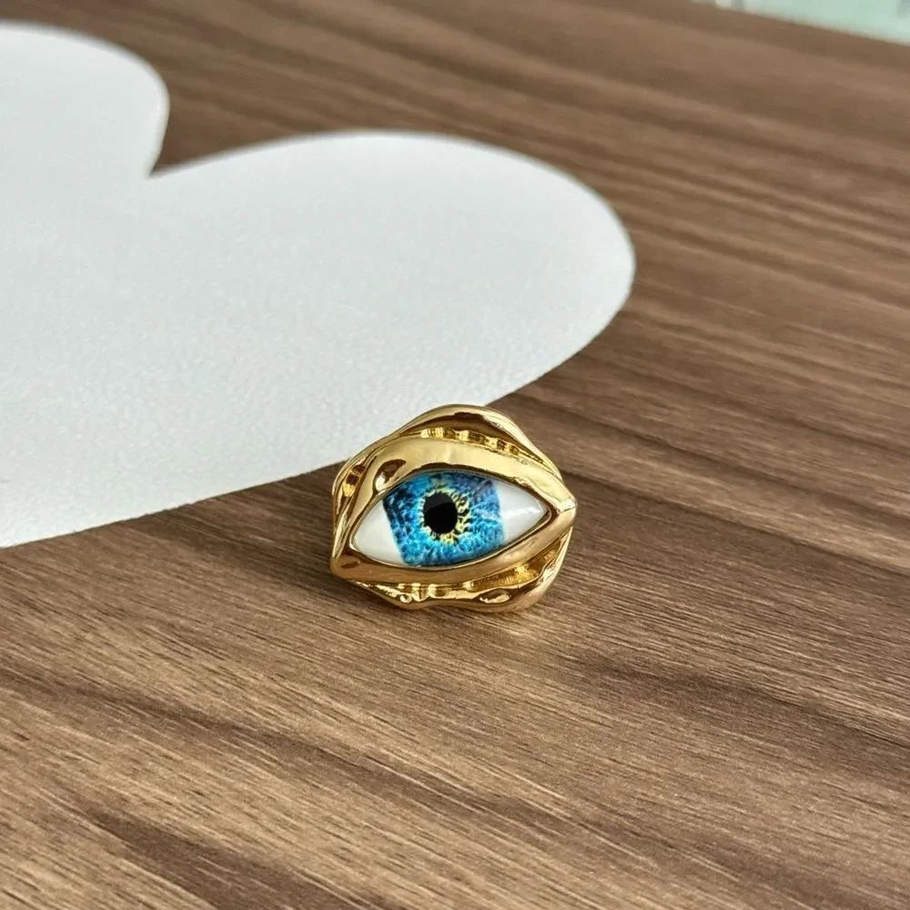 Evil Eye Ring Q124 - Picture 2 of 5
